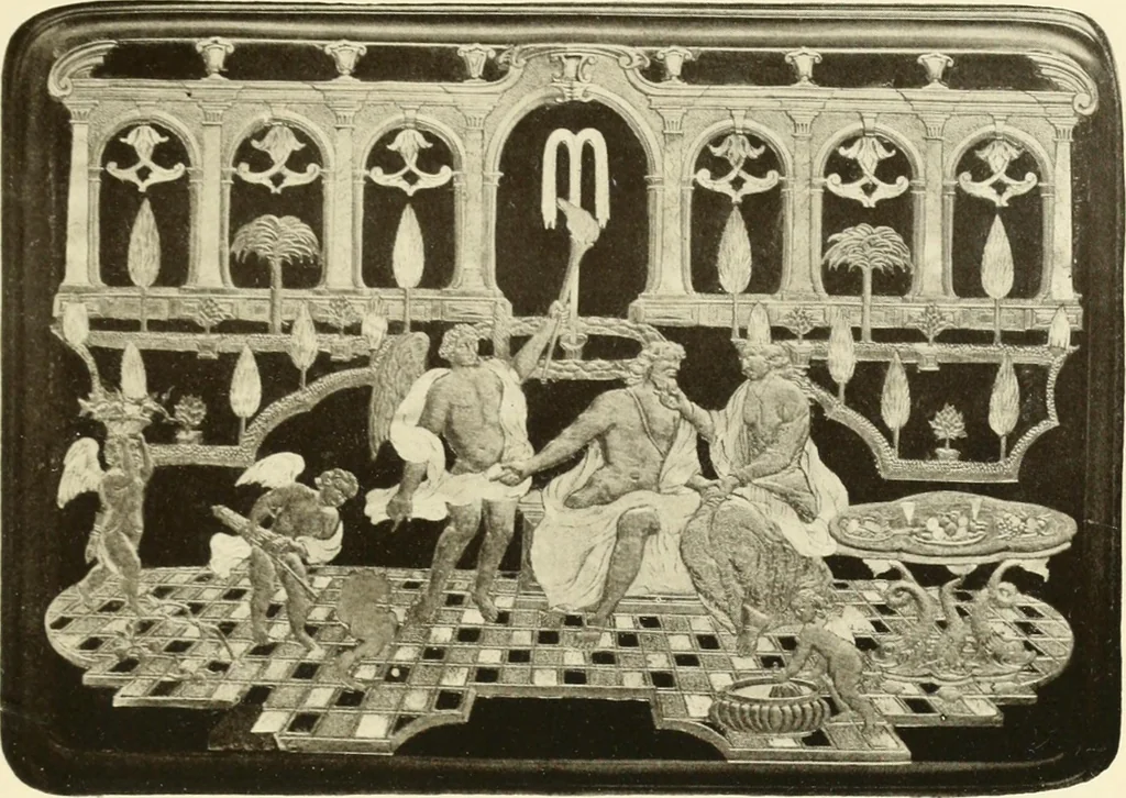 An illustration from Starye gody, 1907, leaf 264