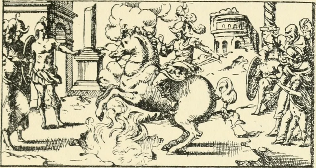 An illustration from Starye gody, 1907, leaf 278