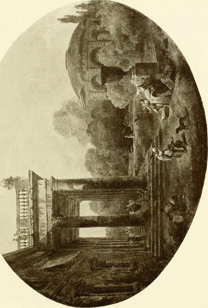 An illustration from Starye gody, 1907, leaf 42