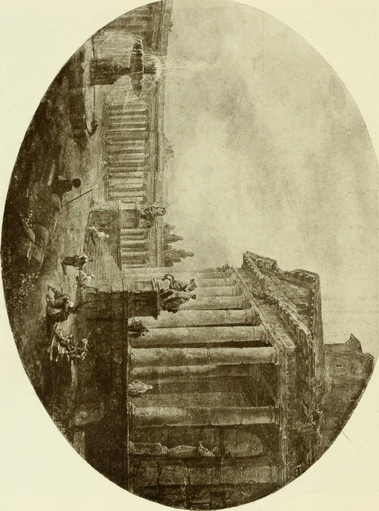 An illustration from Starye gody, 1907, leaf 45