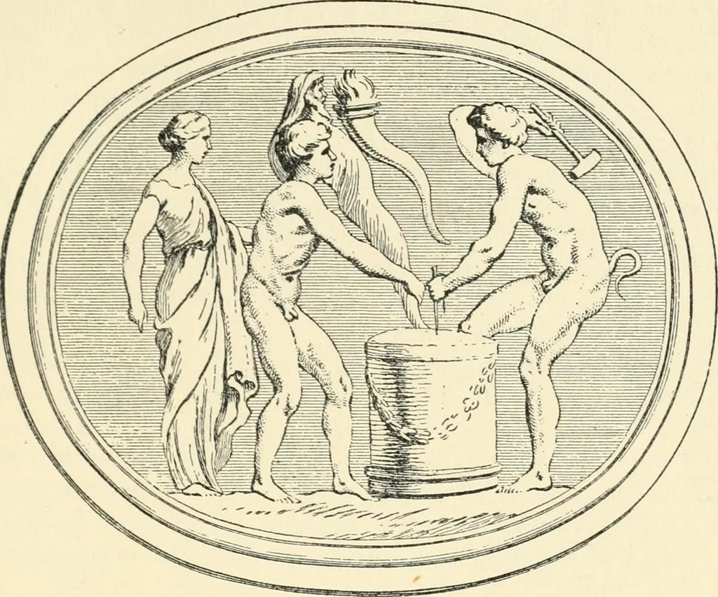 An illustration from Starye gody, 1907, leaf 50