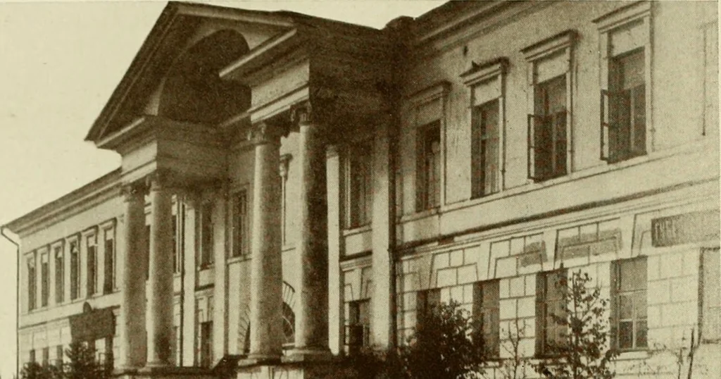 An illustration from Starye gody, 1907, leaf 83