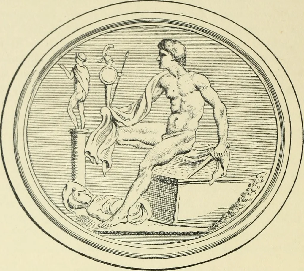 An illustration from Starye gody, 1907, leaf 99