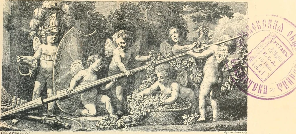 An illustration from Starye gody, 1907, leaf 10