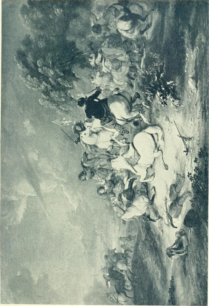 An illustration from Starye gody, 1907, leaf 148