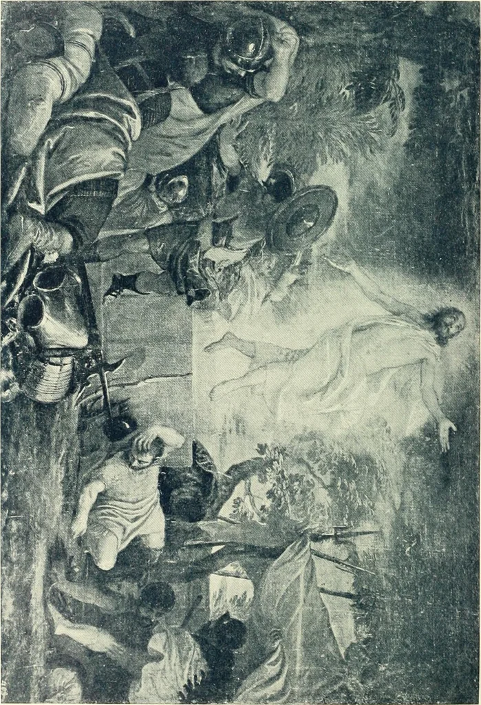 An illustration from Starye gody, 1907, leaf 21