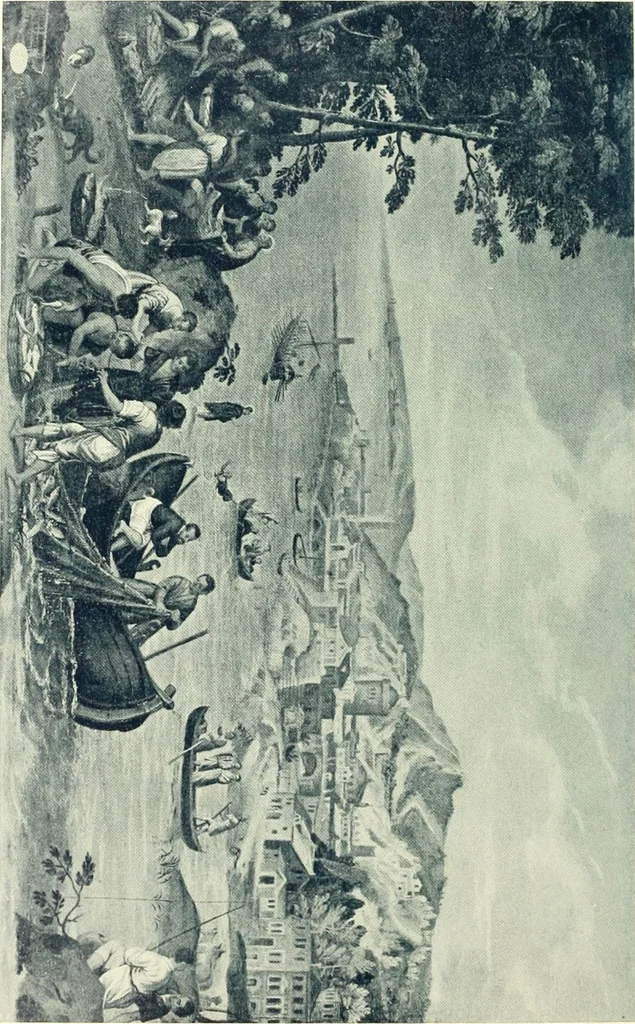 An illustration from Starye gody, 1907, leaf 35