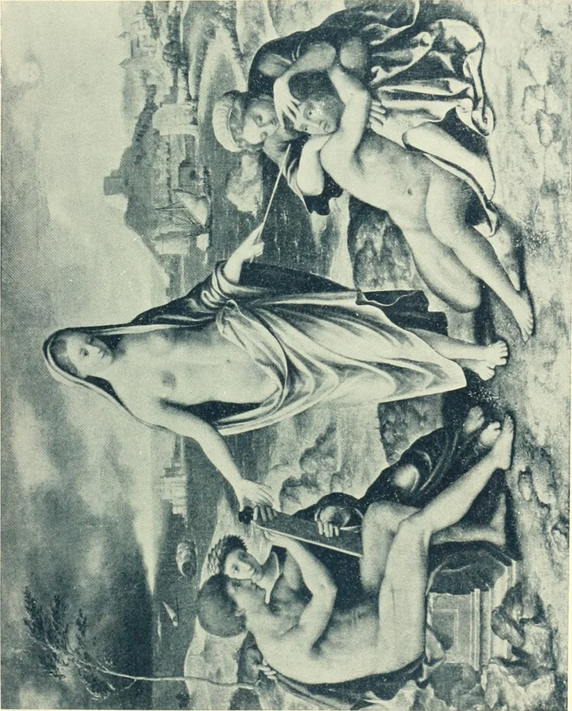 An illustration from Starye gody, 1907, leaf 48