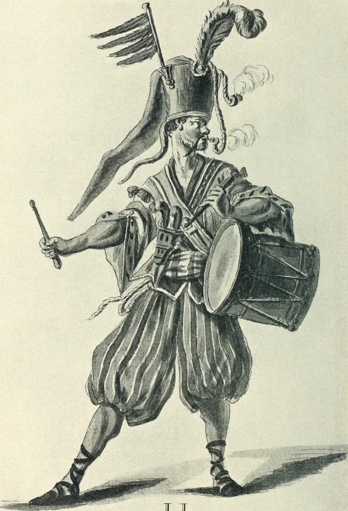 An illustration from Starye gody, 1907, leaf 73