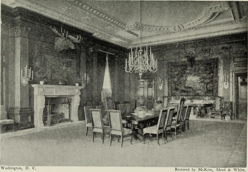 An illustration from Stately homes in America : from colonial times to the present day, 1903, leaf 42