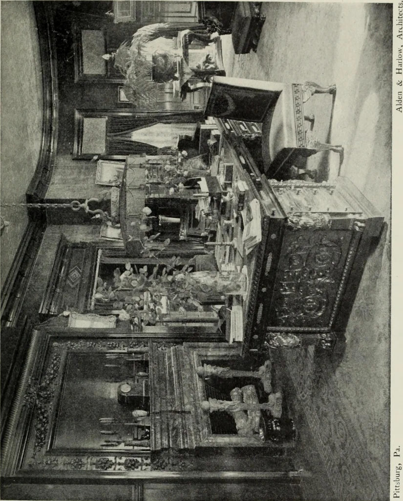 An illustration from Stately homes in America : from colonial times to the present day, 1903, leaf 424