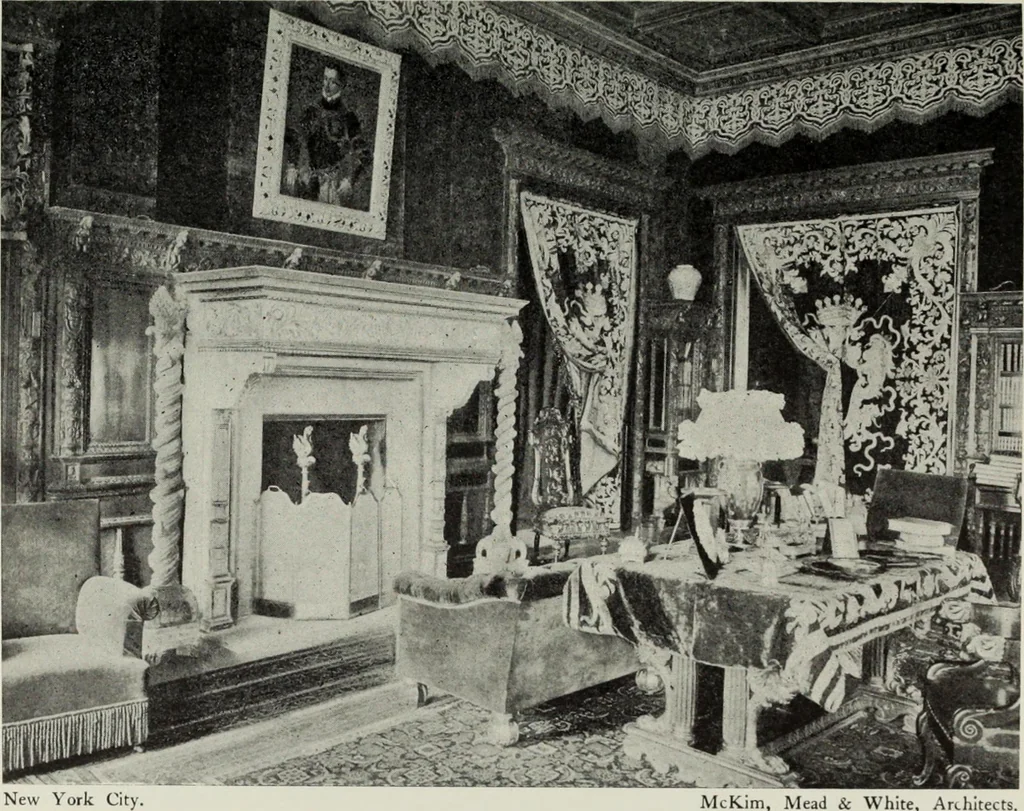 An illustration from Stately homes in America : from colonial times to the present day, 1903, leaf 496