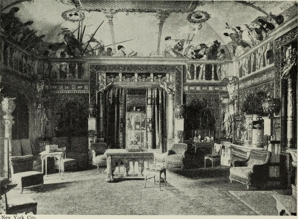 An illustration from Stately homes in America : from colonial times to the present day, 1903, leaf 60