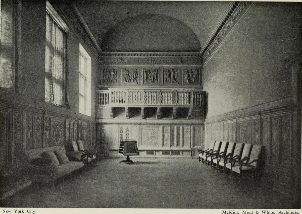 An illustration from Stately homes in America : from colonial times to the present day, 1903, leaf 90