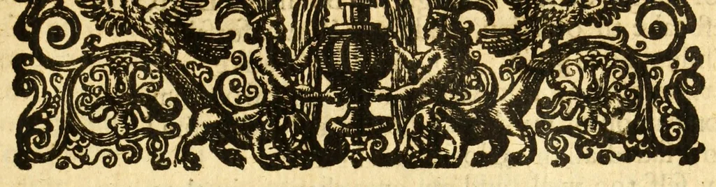 An illustration from The state of innocence, and fall of man : an opera : written in heroique verse, and dedicated to Her Royal Highness, the Dutchess, 1677, leaf 33