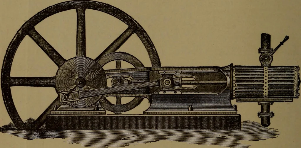 An illustration from Stationary steam engines, simple and compound; especially as adapted to electric lighting purposes, 1890, leaf 103