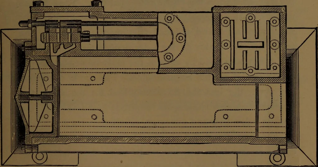 An illustration from Stationary steam engines, simple and compound; especially as adapted to electric lighting purposes, 1890, leaf 104