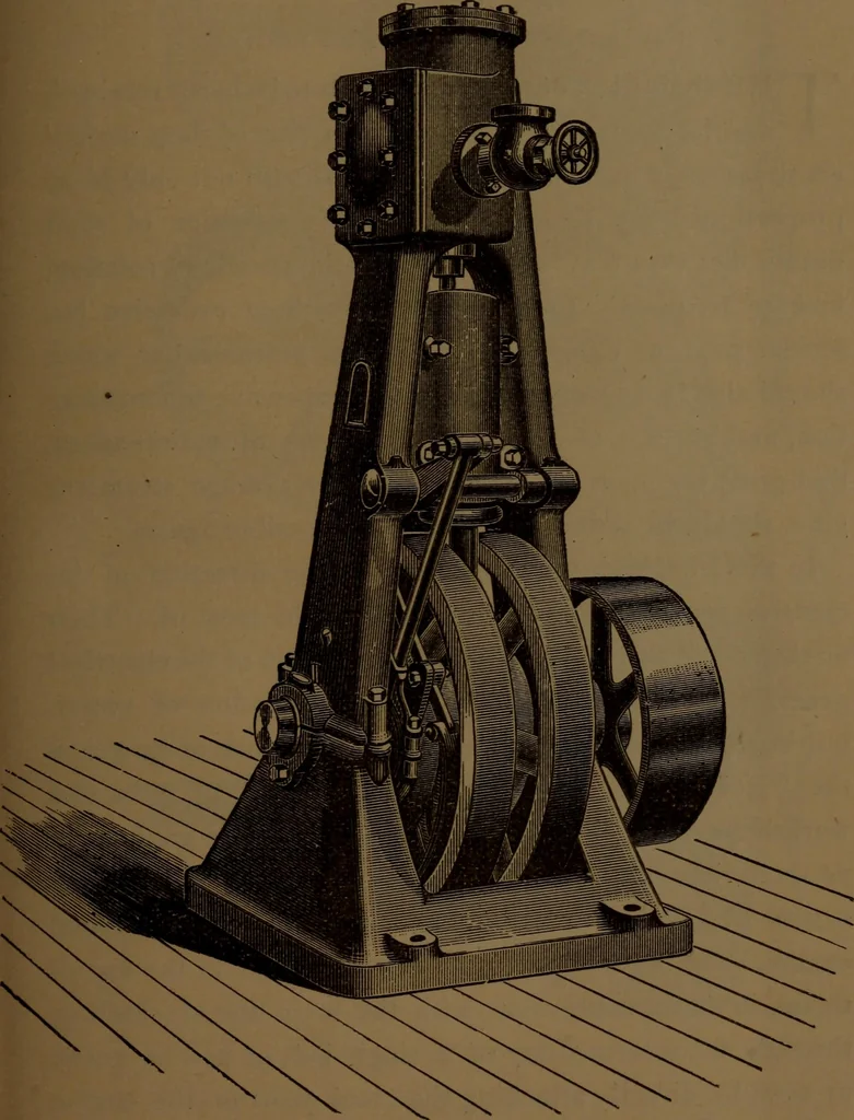 An illustration from Stationary steam engines, simple and compound; especially as adapted to electric lighting purposes, 1890, leaf 140