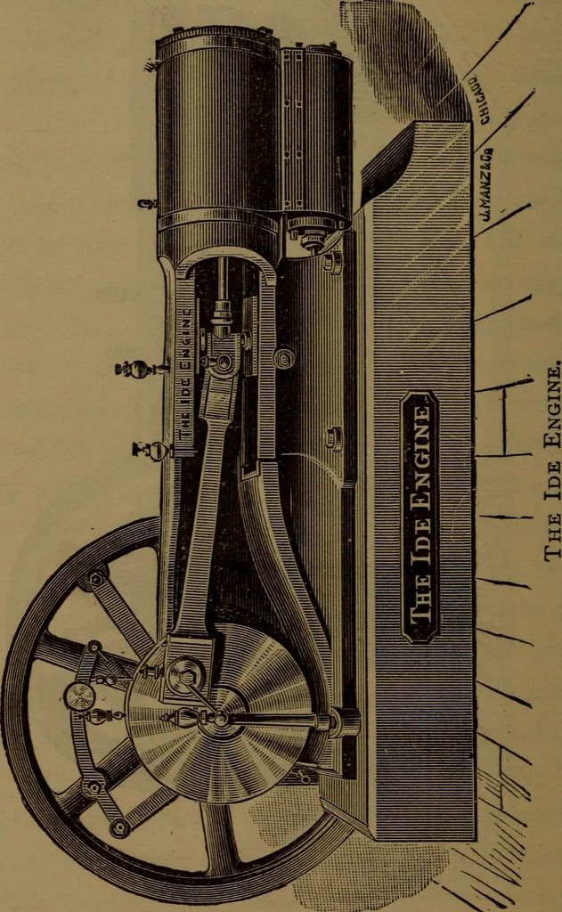 An illustration from Stationary steam engines, simple and compound; especially as adapted to electric lighting purposes, 1890, leaf 173