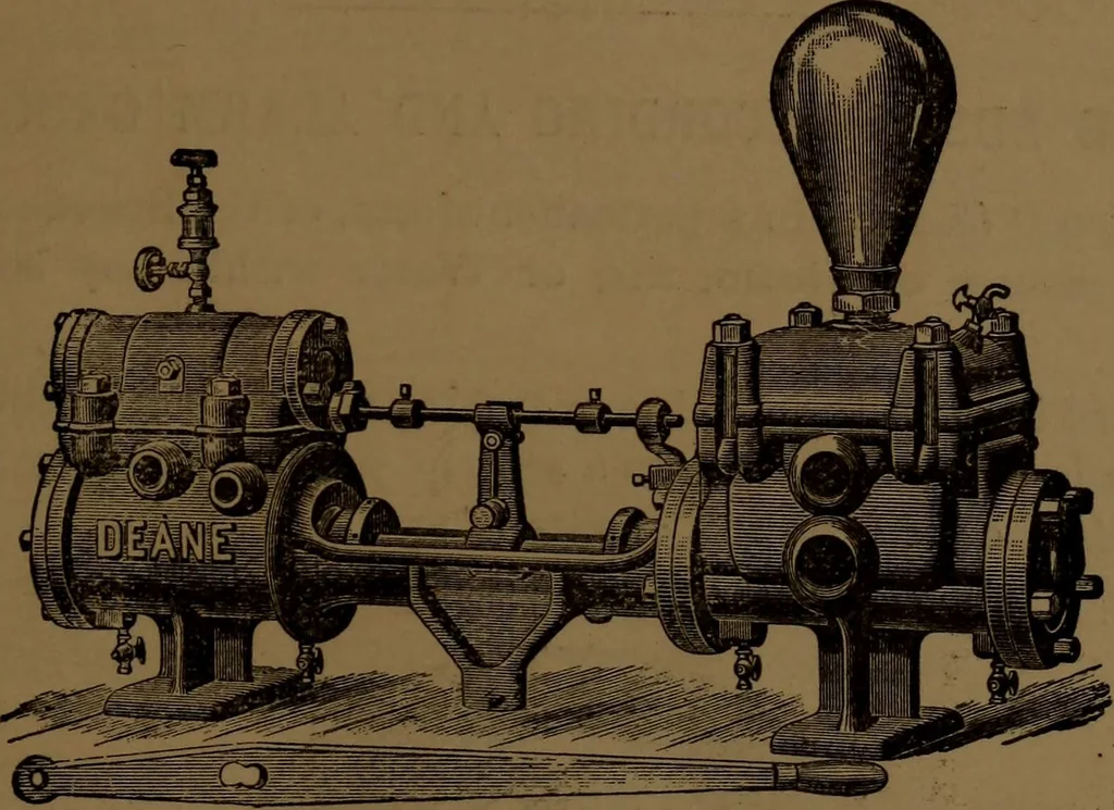 An illustration from Stationary steam engines, simple and compound; especially as adapted to electric lighting purposes, 1890, leaf 232