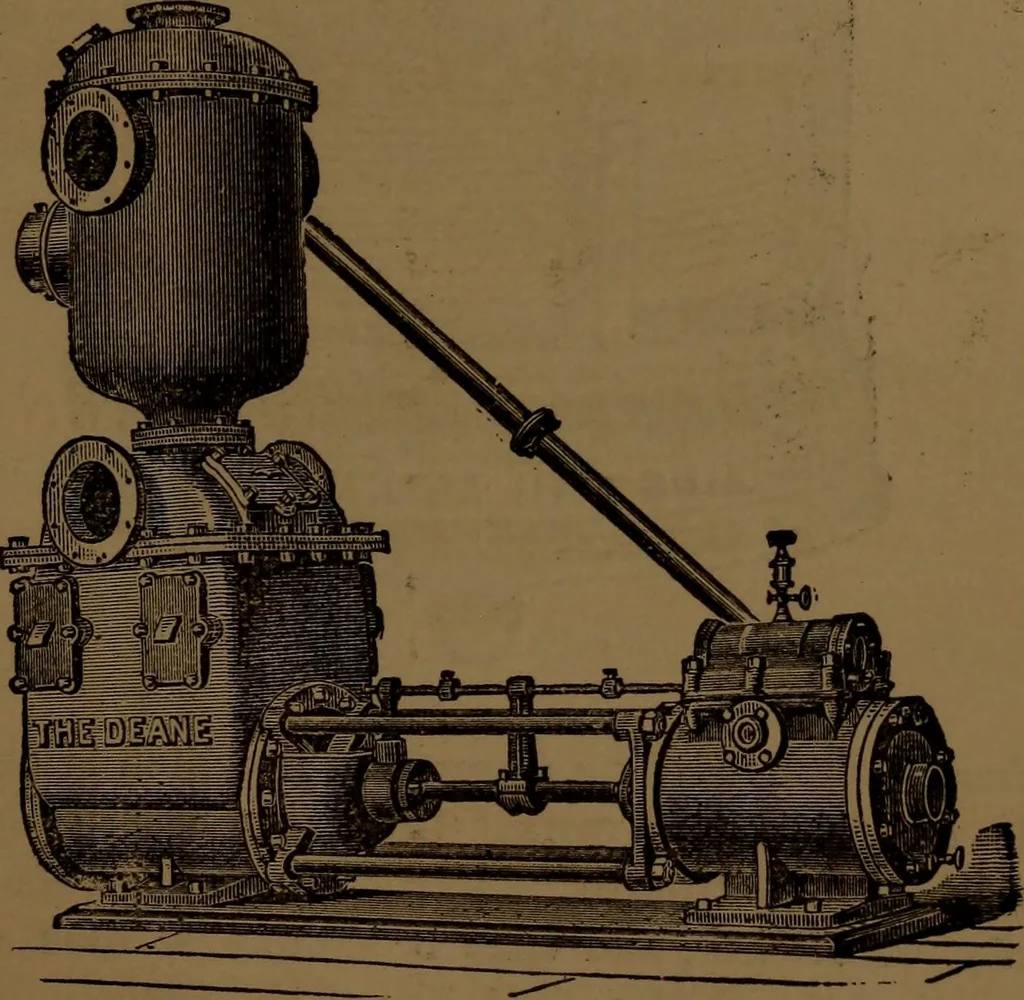 An illustration from Stationary steam engines, simple and compound; especially as adapted to electric lighting purposes, 1890, leaf 232