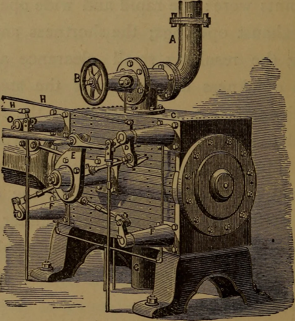 An illustration from Stationary steam engines, simple and compound; especially as adapted to electric lighting purposes, 1890, leaf 37