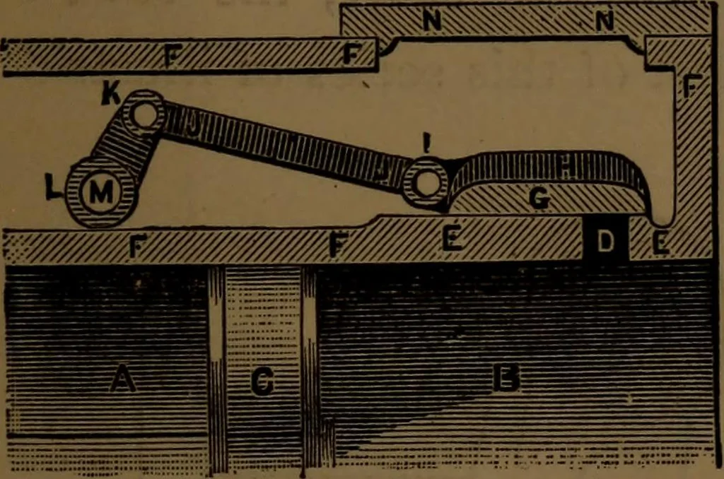 An illustration from Stationary steam engines, simple and compound; especially as adapted to electric lighting purposes, 1890, leaf 54