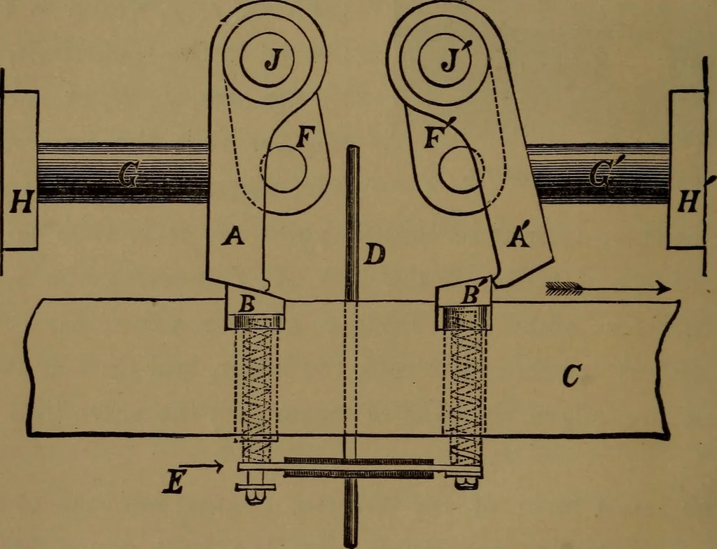 An illustration from Stationary steam engines, simple and compound; especially as adapted to electric lighting purposes, 1890, leaf 55