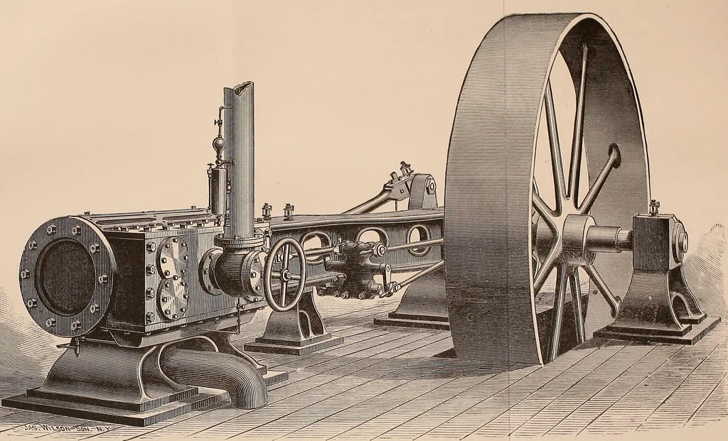 An illustration from Stationary steam engines, simple and compound; especially as adapted to electric lighting purposes, 1890, leaf 82