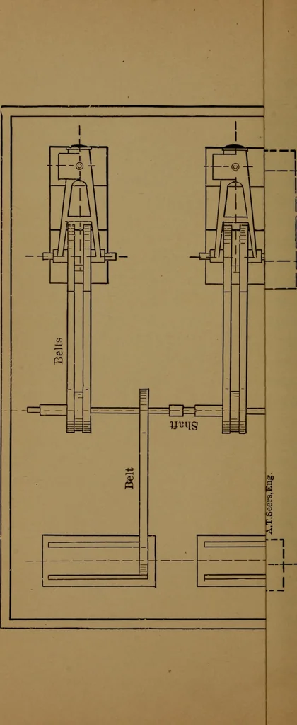 An illustration from Stationary steam engines; especially as adapted to electric lighting purposes, 1884, leaf 133
