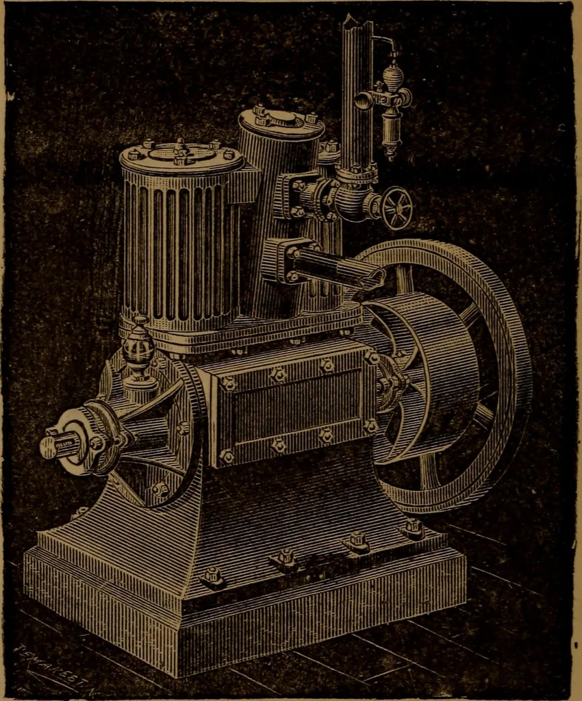 An illustration from Stationary steam engines; especially as adapted to electric lighting purposes, 1884, leaf 207