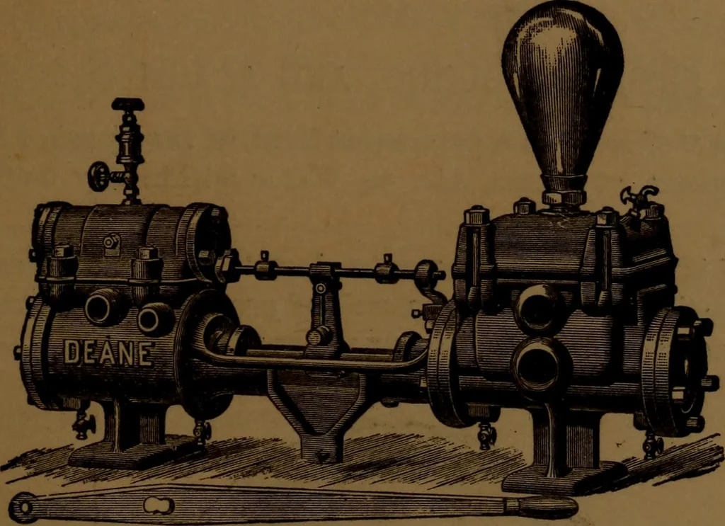 An illustration from Stationary steam engines; especially as adapted to electric lighting purposes, 1884, leaf 210