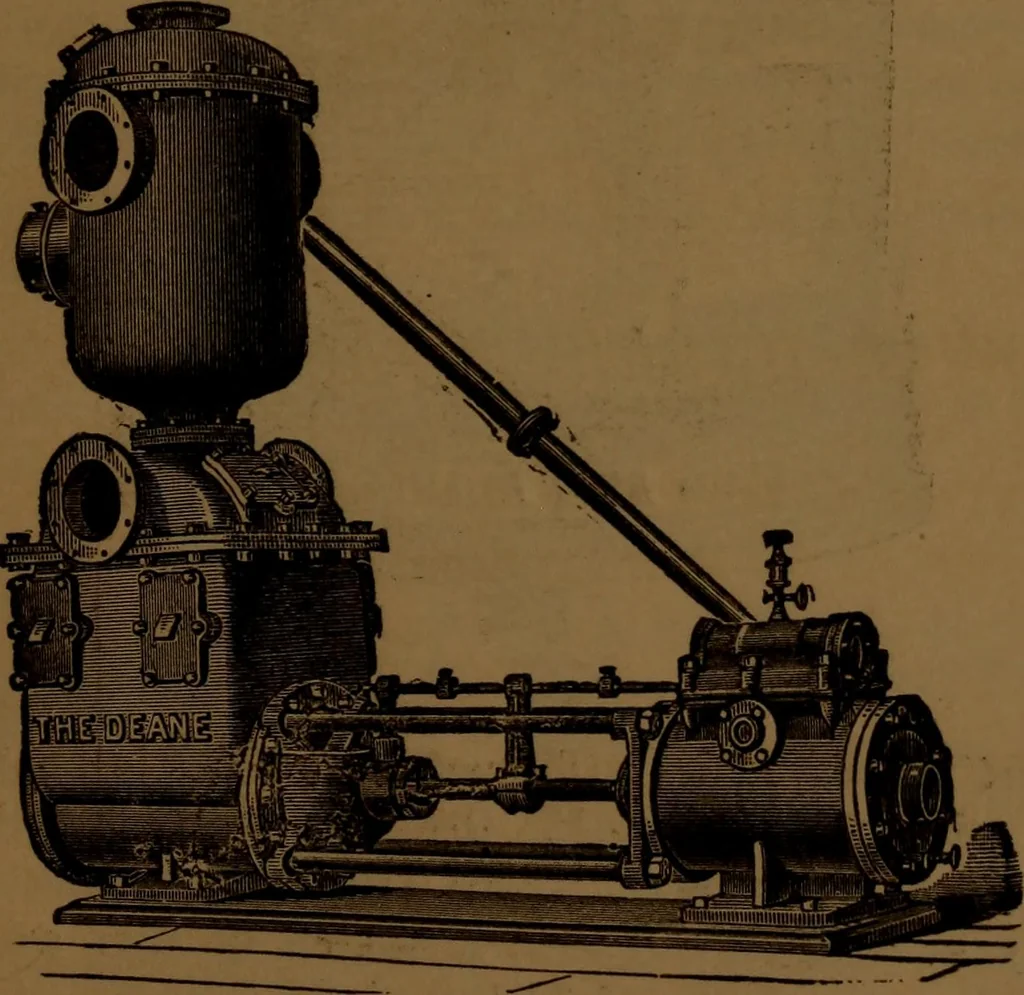An illustration from Stationary steam engines; especially as adapted to electric lighting purposes, 1884, leaf 210