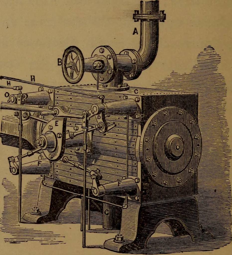 An illustration from Stationary steam engines; especially as adapted to electric lighting purposes, 1884, leaf 35