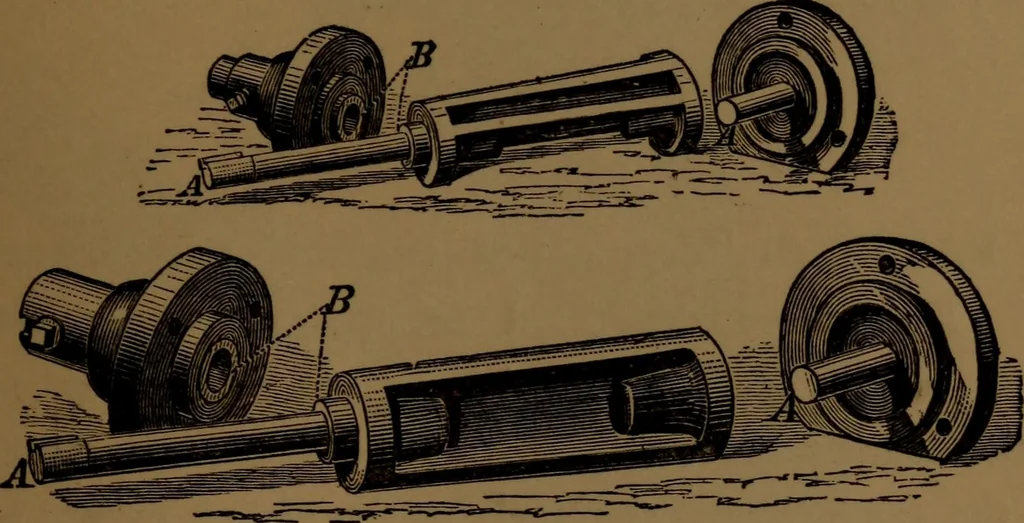 An illustration from Stationary steam engines; especially as adapted to electric lighting purposes, 1884, leaf 44