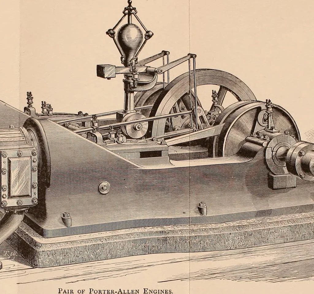 An illustration from Stationary steam engines; especially as adapted to electric lighting purposes, 1884, leaf 76