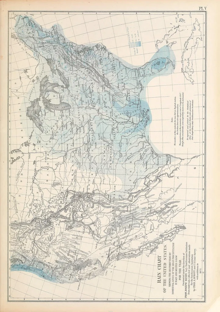 An illustration from Statistical atlas of the United States based on the results of the ninth census 1870 with contributions from many eminent men of science and several departments of the government, 1874, leaf 43