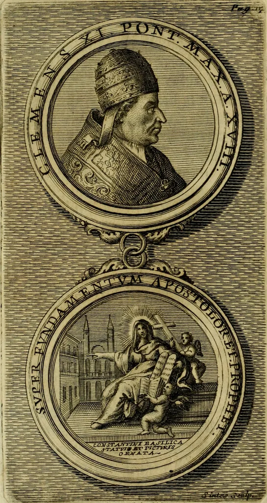 An illustration from Stato della SS. chiesa papale Lateranense nell'anno MDCCXXIII, 1723, leaf 37