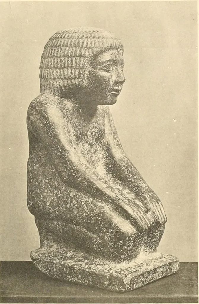 An illustration from Statuen und Statuetten von Königen und Privatleuten im Museum von Kairo, Nr. 1-1294, 1911, leaf 208