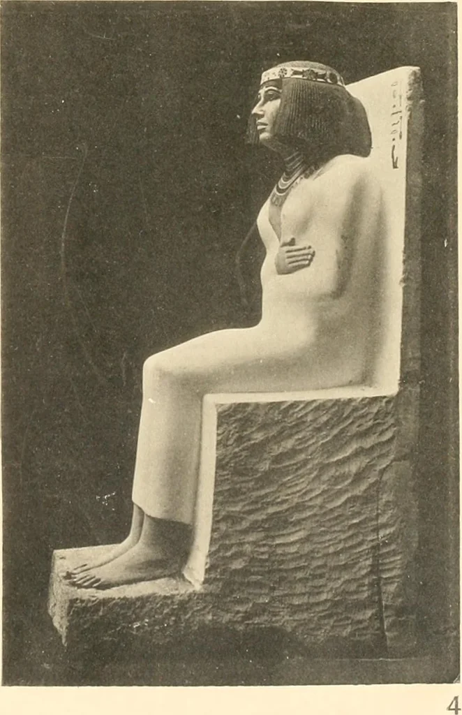 An illustration from Statuen und Statuetten von Königen und Privatleuten im Museum von Kairo, Nr. 1-1294, 1911, leaf 208