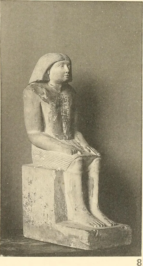An illustration from Statuen und Statuetten von Königen und Privatleuten im Museum von Kairo, Nr. 1-1294, 1911, leaf 210