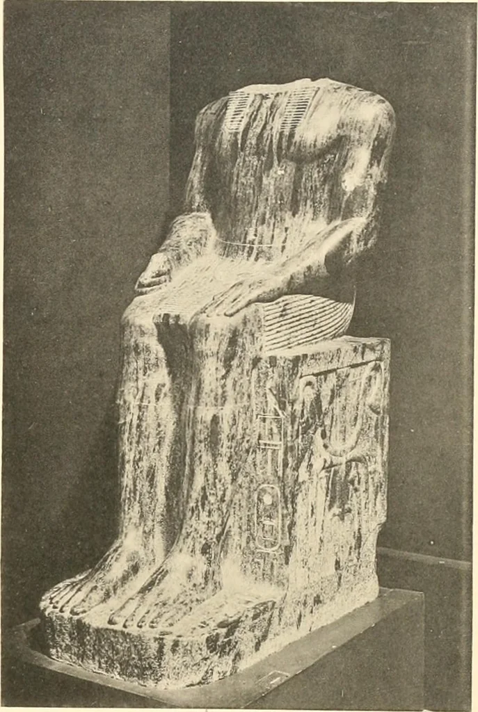 An illustration from Statuen und Statuetten von Königen und Privatleuten im Museum von Kairo, Nr. 1-1294, 1911, leaf 212