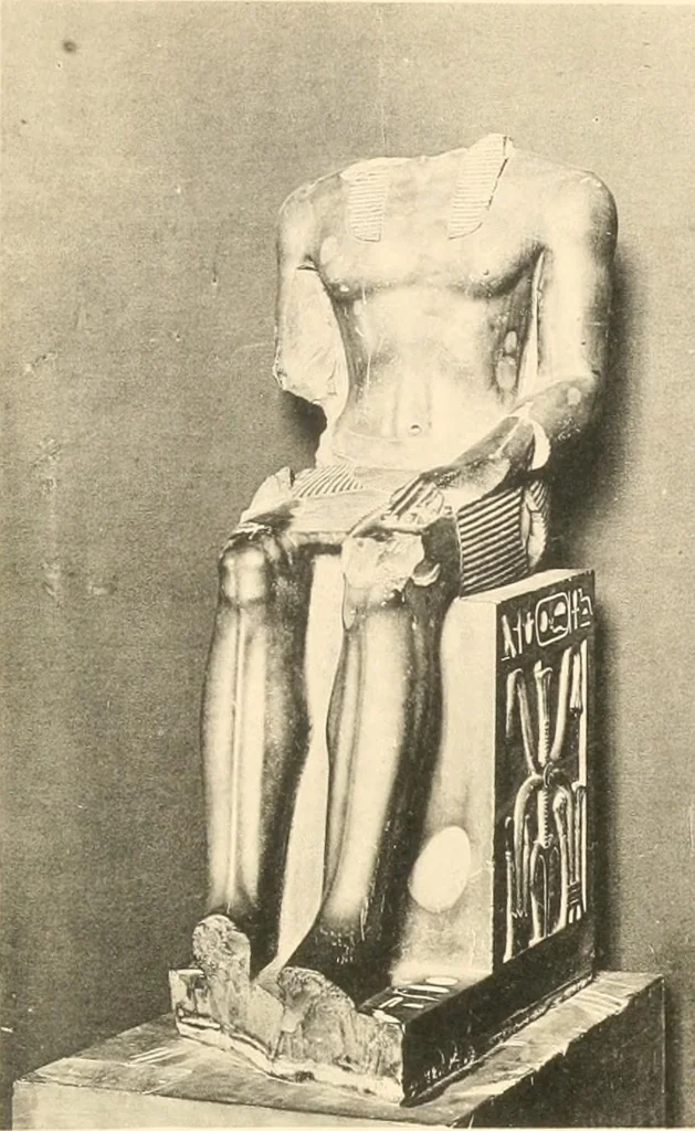 An illustration from Statuen und Statuetten von Königen und Privatleuten im Museum von Kairo, Nr. 1-1294, 1911, leaf 216
