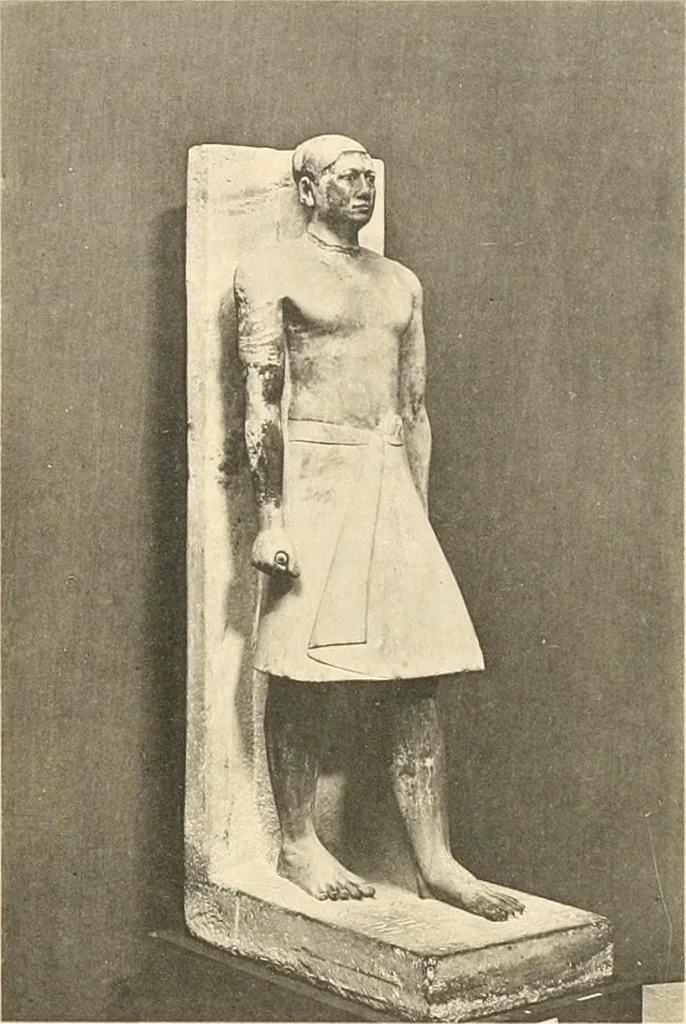 An illustration from Statuen und Statuetten von Königen und Privatleuten im Museum von Kairo, Nr. 1-1294, 1911, leaf 216
