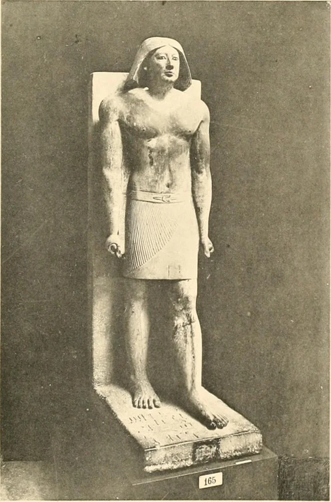 An illustration from Statuen und Statuetten von Königen und Privatleuten im Museum von Kairo, Nr. 1-1294, 1911, leaf 216