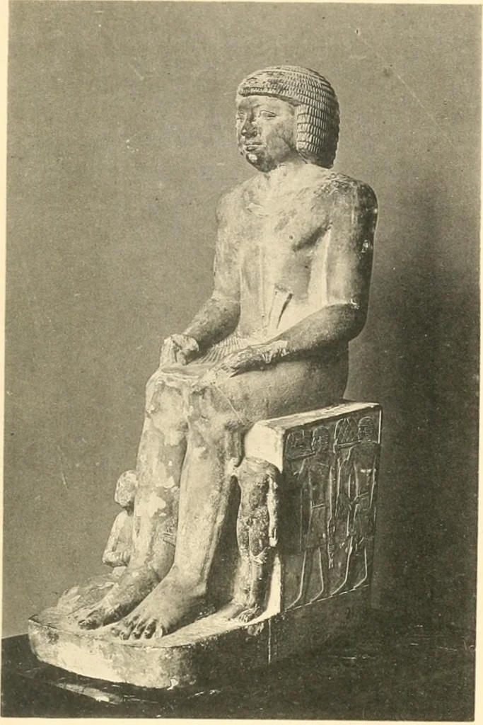 An illustration from Statuen und Statuetten von Königen und Privatleuten im Museum von Kairo, Nr. 1-1294, 1911, leaf 218