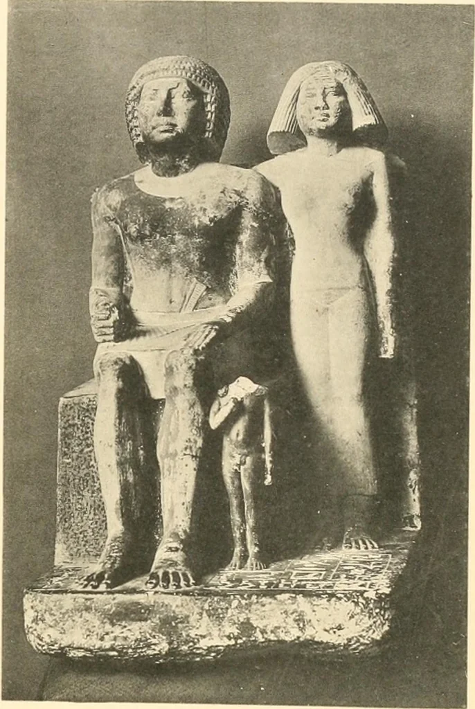 An illustration from Statuen und Statuetten von Königen und Privatleuten im Museum von Kairo, Nr. 1-1294, 1911, leaf 218
