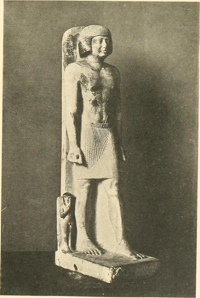 An illustration from Statuen und Statuetten von Königen und Privatleuten im Museum von Kairo, Nr. 1-1294, 1911, leaf 218