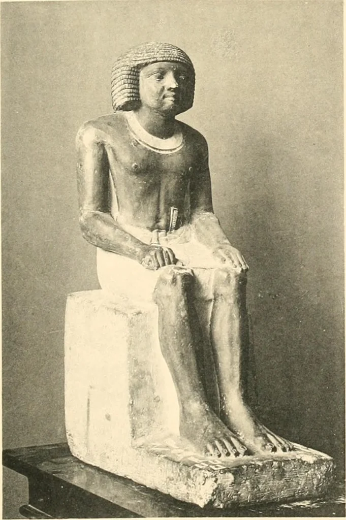 An illustration from Statuen und Statuetten von Königen und Privatleuten im Museum von Kairo, Nr. 1-1294, 1911, leaf 220