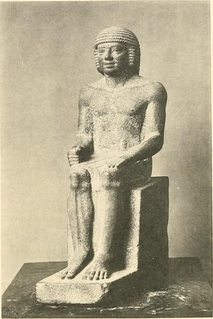 An illustration from Statuen und Statuetten von Königen und Privatleuten im Museum von Kairo, Nr. 1-1294, 1911, leaf 222